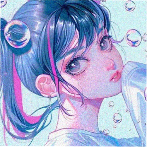 留言者头像占位，湖蓝底色配淡黄格